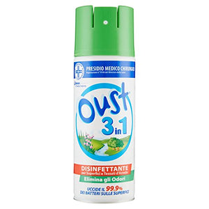 Oust 3 in 1 - Deodorante Per Ambienti, Elimina Odori, Disinfettante - 400ml - Ilgrandebazar
