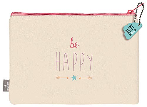 moses. Täschchen Be Happy | Kosmetiktasche mit Sternen Print Für...