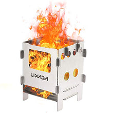 Carica l'immagine nel visualizzatore di Gallery, Lixada Portatile Acciaio Inossidabile Leggero Pieghevole Stufa a Stufa-1