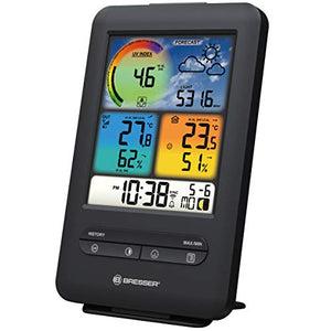 BRESSER 7002534 - Stazione meteorologica, Colore: Nero - Ilgrandebazar