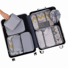 Carica l&#39;immagine nel visualizzatore di Gallery, Eono by Amazon - Organizer Valigia Set di 8, cubi da viaggio, Grigio