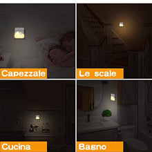 Carica l&#39;immagine nel visualizzatore di Gallery, Luce Notturna LED, Plug-and-Play regolabile Lampada notturna con sensore di... - Ilgrandebazar