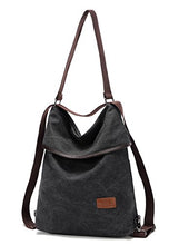 Carica l'immagine nel visualizzatore di Gallery, Travistar Borsa Zaino Donna,Borsa Tracolla Donna Borse a Mano Nero