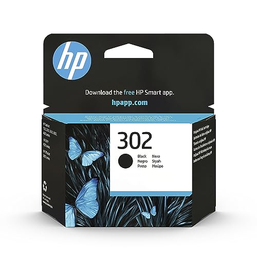 HP 302 F6U66AE Cartuccia Originale HP da 190 pagine, Compatibile con Stampanti HP Deskjet serie 1110, 2130, 3630, Envy serie 4520, Officejet serie 3830, 4650, 5220, e 5230, Nero