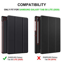Carica l&#39;immagine nel visualizzatore di Gallery, IVSO Custodia Cover per Samsung Galaxy Tab S6 Lite, Slim Smart Nero