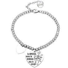 Carica l&#39;immagine nel visualizzatore di Gallery, Beloved Bracciale da donna, braccialetto in acciaio emozionale - frasi, Bl6 - Ilgrandebazar