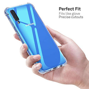 ORNARTO Cover Samsung A50,Custodia Trasparente Assorbimento Morbida Chiaro