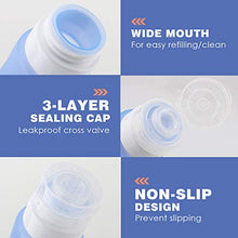 Carica l'immagine nel visualizzatore di Gallery, MoKo Bottiglie da Viaggio in Silicone, 4X 89ml Contenitori con Colorato A