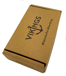 Vikings Coppia di bracciali ad Ancora Schwarz - / Braun - Gold - Ilgrandebazar