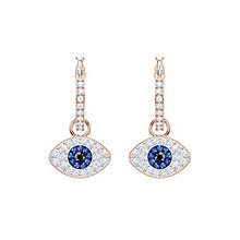 Carica l&#39;immagine nel visualizzatore di Gallery, Swarovski Cerchi Symbolic Evil Eye, Cristallo Multicolore, Placcati Nella... - Ilgrandebazar