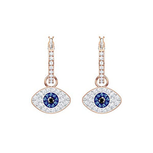 Swarovski Cerchi Symbolic Evil Eye, Cristallo Multicolore, Placcati Nella... - Ilgrandebazar