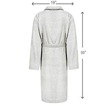 Carica l&#39;immagine nel visualizzatore di Gallery, softan Accappatoio per Uomo in Pile Super Morbido Perfetto Grigio - Ilgrandebazar