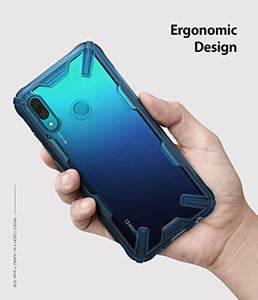 Ringke Fusion-X Custodia Compatibile con Huawei P Smart 2019, Space Blue - Ilgrandebazar