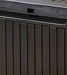 Keter Baule Springwood Marrone 305 Lt In Resina Cm 123x53.5x57 cm, - Ilgrandebazar