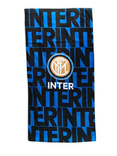 Carica l&#39;immagine nel visualizzatore di Gallery, FC INTER Telo Mare, Blu-Nero, 70x140