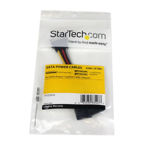 Startech.Com Cavo di Alimentazione Sata, Sdoppiatore Y Alimentazione...