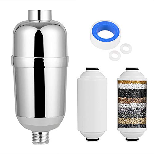 Filtro Doccia con 2 Cartucce Filtro, 15 Strati Universale Filtro...