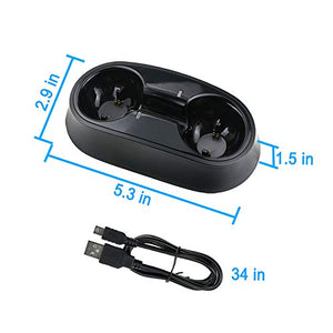 YOUSHARES dual dock di ricarica per il regolatore playstation mossa,...