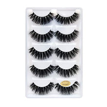 Carica l&#39;immagine nel visualizzatore di Gallery, Anself 5 paia di ciglia finte Pure hand-made Thick Long lungo