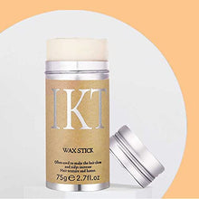 Carica l'immagine nel visualizzatore di Gallery, Bastone di cera per capelli, Stick per Finitura dei Capelli, Capelli Cera Stick, Stick cera per capelli professionale che modella i capelli spezzati gel acconciatura cera idratante per Unisex 75g