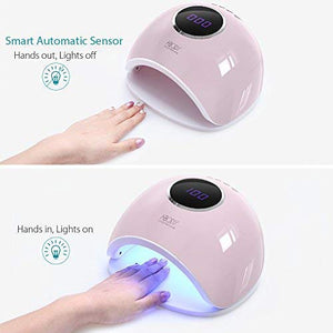 Abody Lampada Unghie UV LED da 48W, Fornetto Professionale Rosa - Ilgrandebazar