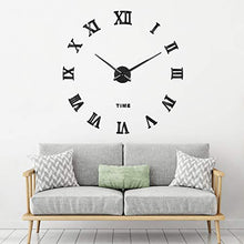 Carica l'immagine nel visualizzatore di Gallery, SOLEDI Orologio da Parete Silenzioso Preciso Fai Te 60-120cm Facile Nero