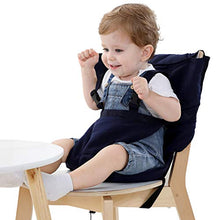 Carica l'immagine nel visualizzatore di Gallery, Vine Bambino seggiolone portatile coprisedile viaggio sicurezza Dark Blue