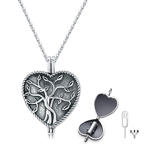 Collana con urna per ceneri in argento Sterling S925 ciondolo a forma di... - Ilgrandebazar