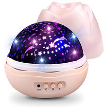 Carica l&#39;immagine nel visualizzatore di Gallery, Proiettore Stelle Bambini,a Romantica Rosa Rotante a Forma Lampada... - Ilgrandebazar