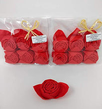 Carica l&#39;immagine nel visualizzatore di Gallery, Tovaglioli Rosa in rosso, set da 12, pronti per Materna, Comunione, Nacita e... - Ilgrandebazar