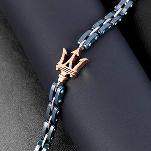 Bracciale da uomo, Collezione Maserati Jewels, in acciaio e ceramica -... - Ilgrandebazar