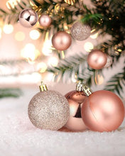 Carica l'immagine nel visualizzatore di Gallery, 100 Pezzi Palline di Natale,TIDEVAN Decorazioni Albero di Natale Palla Ornamenti di Palla di Natale in Plastica di Natale Ornamenti Infrangibili con Cordino per Natalizie Matrimoni Feste Compleanno