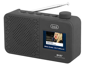 Trevi Dab 795 R Radio con Ricevitore Digitale Dab/Dab+ e Fm Rds, Nero