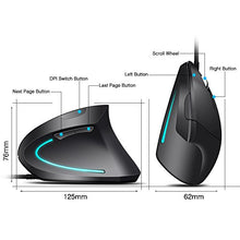 Carica l'immagine nel visualizzatore di Gallery, Mouse Verticale ECHTPower Ottico|Mouse con cavo