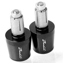 Carica l'immagine nel visualizzatore di Gallery, 7/8" 22MM Moto Bar Finisce Grip CNC Mano Tappi Manubrio End 2 pz Per HBE-Nero