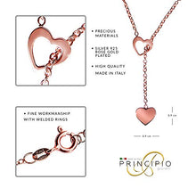 Carica l&#39;immagine nel visualizzatore di Gallery, Principio® - Collana Donna Cuore Pendente Argento 925 - Made In Oro Rosa - Ilgrandebazar
