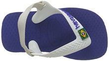 Carica l'immagine nel visualizzatore di Gallery, Havaianas Baby Brasil Logo II, Infradito Unisex 25/26 EU, Blu Marine Blue