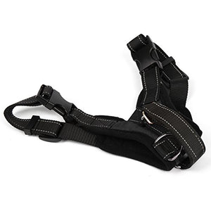 Funkeen, pettorina imbottita per cani senza tirare, regolabile, m, Nero