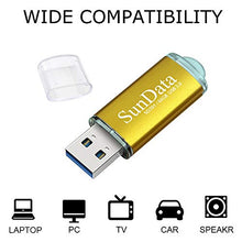 Carica l'immagine nel visualizzatore di Gallery, SunData Pendrive 64GB Chiavetta USB 3.0 archiviazione dati pen 64GB, Oro