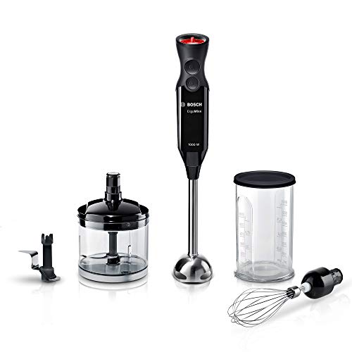 Bosch Minipimer ErgoMixx MS61B6170 in Acciaio Inox 1000 W Nero