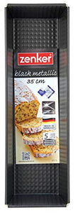 Zenker Black Metallic Stampo Plum Cake, Acciaio Inossidabile, Nero, 35 cm - Ilgrandebazar