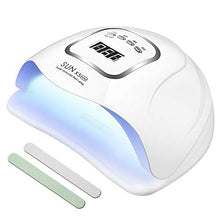 Carica l'immagine nel visualizzatore di Gallery, MOULEI 150W Lampada Unghie LED UV Professionale per Manicure/Pedicure,...