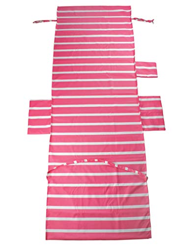 Chengsan - Telo da spiaggia per sdraio, con tasche, 10, 75 x 215 CM / 29.5 10