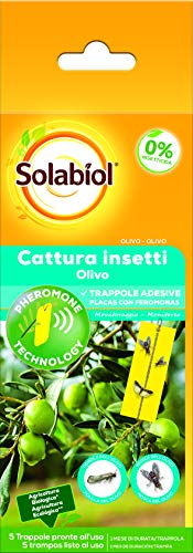 Solabiol Cattura Insetti con feromone per olivo, 5 trappole