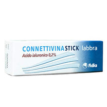 Carica l&#39;immagine nel visualizzatore di Gallery, Connettivinastick labbra Fidia farmaceutici | Stick labbra da 3 g a base di Acido ialuronico 0,2% | Per labbra danneggiate, secche e screpolate