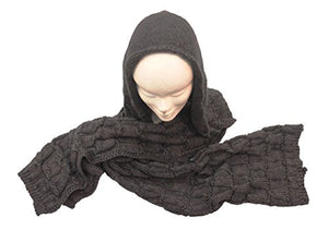 Sciarpa con cappuccio, unisex col. Grigio - Ilgrandebazar