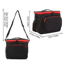 Carica l&#39;immagine nel visualizzatore di Gallery, Esonmus Borsa Termica Pranzo, Borse Frigo Piccola Cibo Alimentazione Rosso