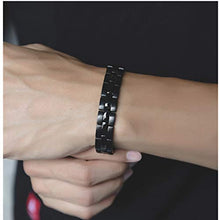 Carica l&#39;immagine nel visualizzatore di Gallery, Amery Braccialetto Magnetico da Uomo Bracciali Terapia Magnetica Nero - Ilgrandebazar