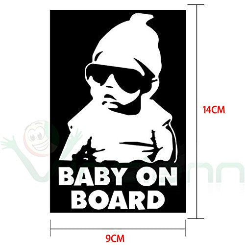 Adesivo sticker Baby on Board bambino bimbo a bordo decalcomania auto –