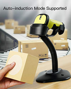 Inateck Lettore di Codici a Barre Scanner Laser Wireless Senza Fili Verde